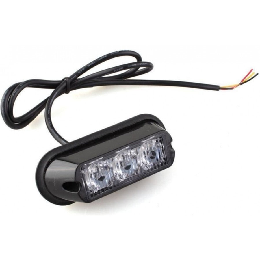 Bumper flitser wit - 3 LED - 9W - R10/R65 Bumper flitser wit - 3 LED - 9W - R10/R65